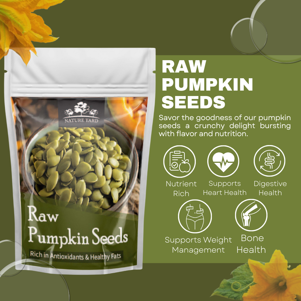 NATURE YARD Organic Pumpkin Seeds for eating- Fiber Rich Kaddu Ke Beej