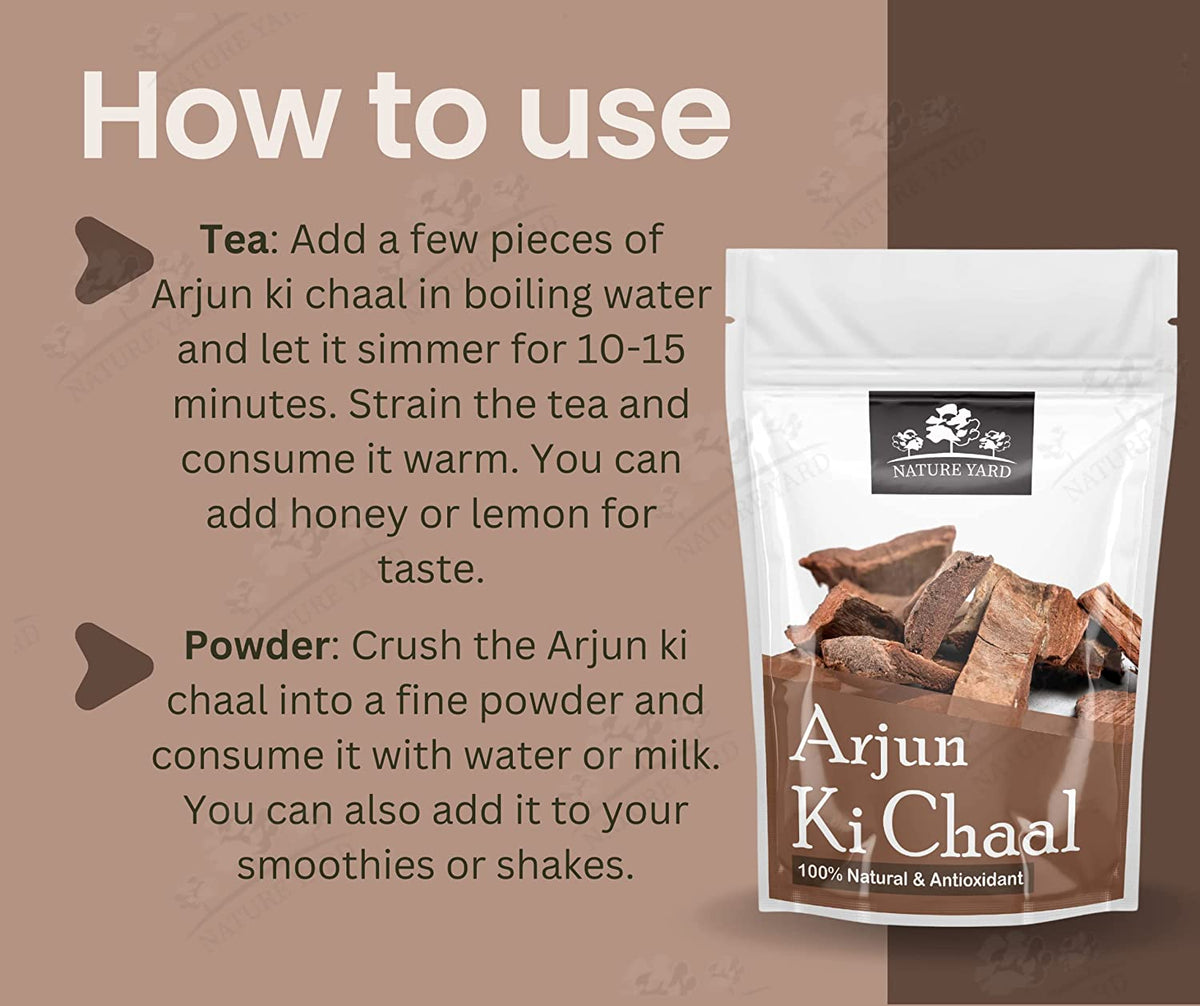NATURE YARD Arjun Chaal - Organic Arjuna Tree Bark Sticks For Cooking