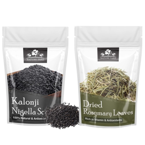 NATURE YARD Organic Kalonji Seeds for Hair Growth  - Pure Nigella Seeds/Black Onion Seed