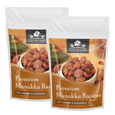 NATURE YARD Premium Afghan Munakka Raisins Abjosh - Organic Nuts Dry Fruits Kishmish/Kismis/Raisin | No Added Artifical Sugar | Healthy & Naturally For Snack & Gifting