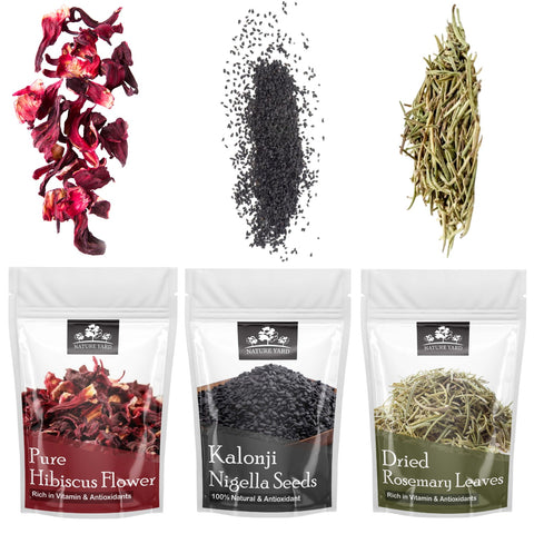 NATURE YARD Hibiscus Flower Tea - Organic Hibiscus/Gudhal Flower for glowing skin & hair growth/ / Helps in Weight Management & Stress Relief/ Boosts Immunity