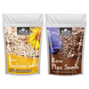 NATURE YARD Organic & Healthy Combo Sunflower & Flax Seeds of Eating Protein/ fibre Rich Seeds & Immunity Booster (Pack of 2) 400 gm