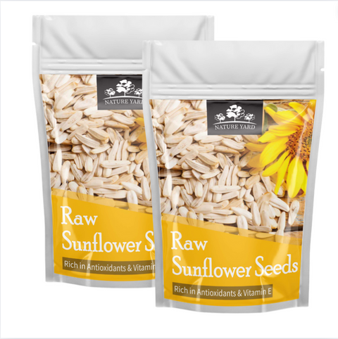 NATURE YARD Raw Sunflower Seeds (Surajmukhi Ke Beej ) - Seeds for Weight Management/ Rich in Antioxidants & Vitamin E/Good for Body & Skin Nourishment/Healthy Snacks